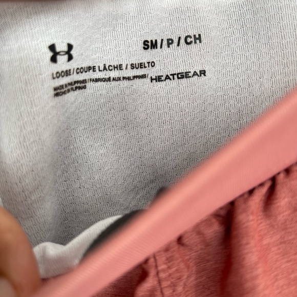 Under Armour Size S Lined Shorts Copper Loose Fit Athletic Training Gym - Picture 4 of 5
